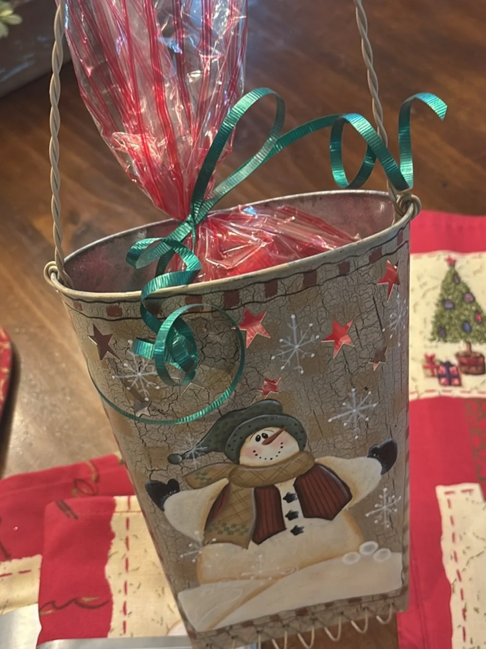 Holiday Red Quilted Kitchen Set - Festive Tree Design
